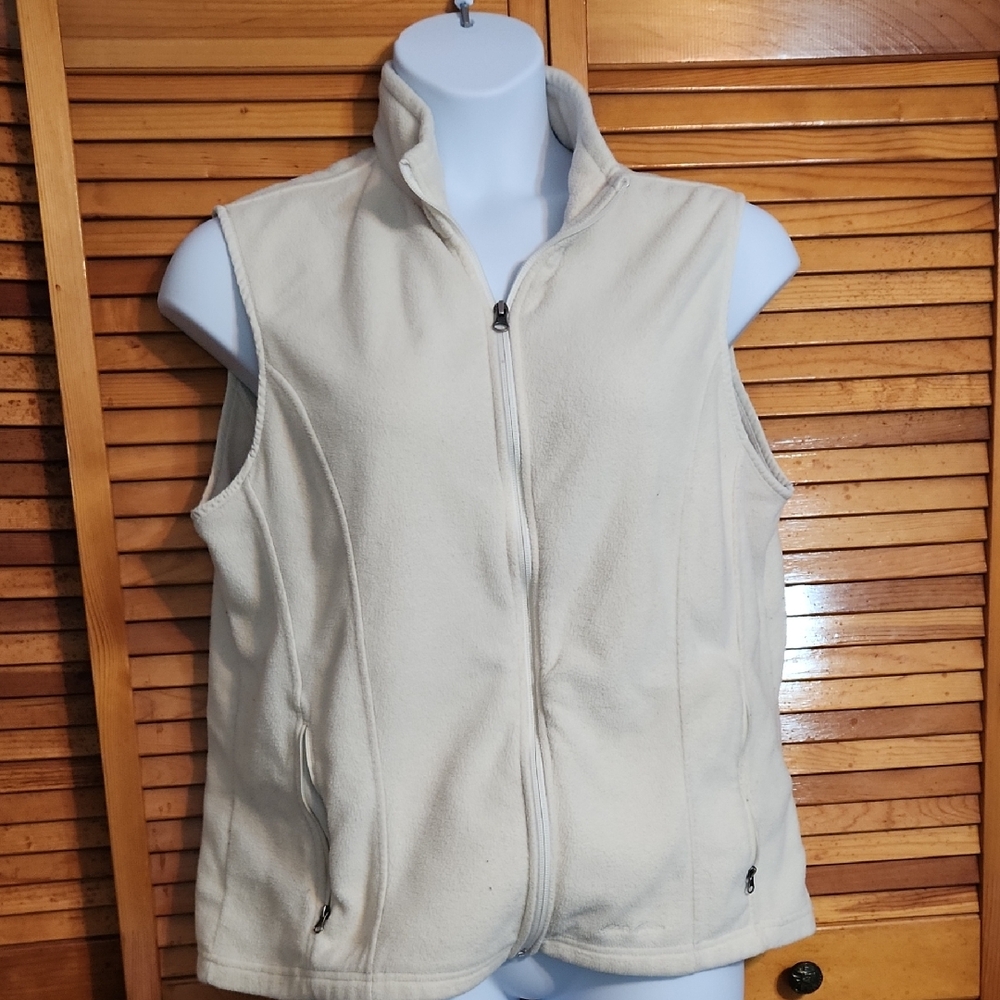 Eddie Bauer Women's Cream Fleece Vest